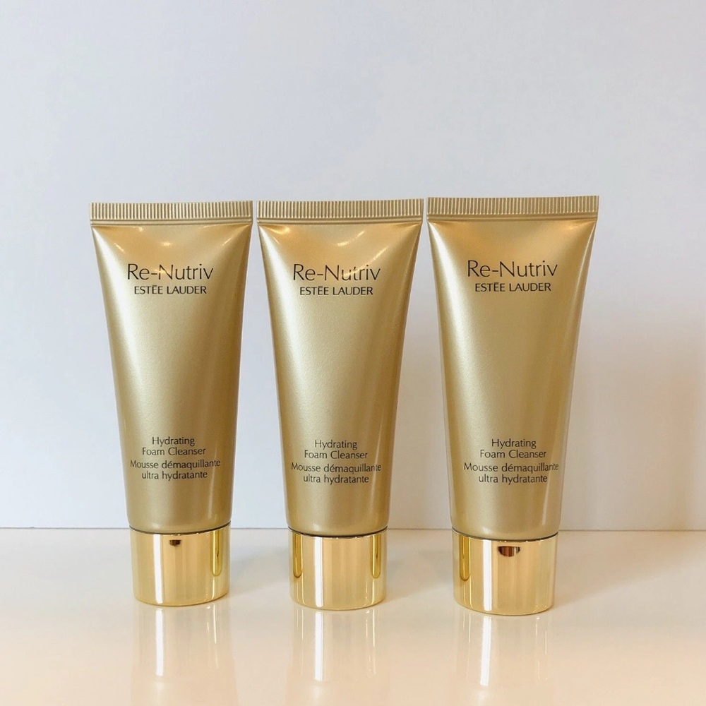 3*Estee Lauder Re-Nutriv Hydrating Foam Cleanser 1.0 oz/30ml EACH, Total 3oz,NEW